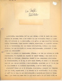 La carta servilleta