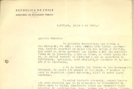 [Carta] 1952 jun. 4, Santiago, Chile [a] Gonzalo Drago