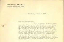 [Carta] 1952 may. 11, Santiago, Chile [a] Gonzalo Drago
