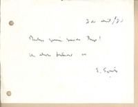 [Nota], 1980 abr. 7 [Buenos Aires, Argentina?][a] Gonzalo Drago