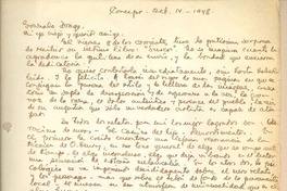[Carta] 1948 oct. 14, Concepción, Chile [a] Gonzalo Drago