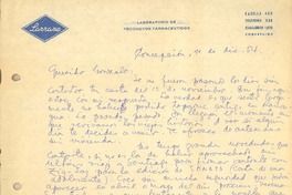 [Carta] 1954 dic. 11, Concepción, Chile [a] Gonzalo Drago