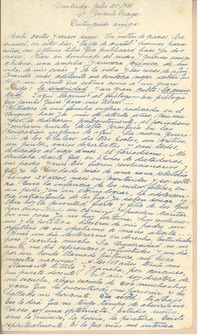 [Carta] 1936 jul. 21, Montevideo, Uruguay [a] Gonzalo Drago