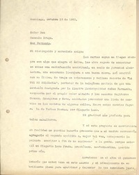 [Carta] 1953 oct. 15, Santiago, Chile [a] Gonzalo Drago