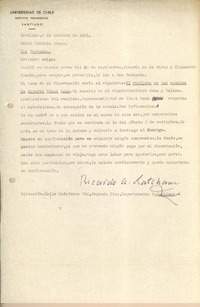 [Carta] 1955 oct. 5, Santiago, Chile [a] Gonzalo Drago