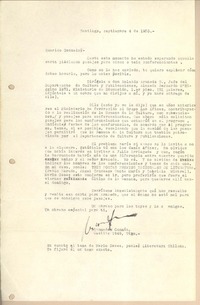[Carta] 1953 sep. 4, Santiago, Chile [a] Gonzalo Drago