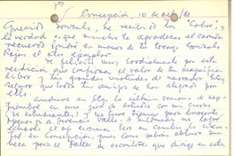 [Tarjeta] 1960 oct. 10, Concepción, Chile [a] Gonzalo Drago