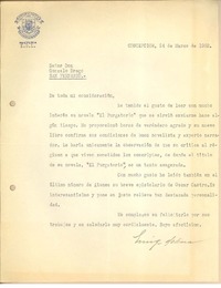 [Carta] 1952 mar. 24, Concepción, Chile [a] Gonzalo Drago