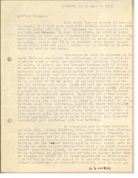 [Carta] 1955 may. 17, Durazno, Uruguay [a] Gonzalo Drago