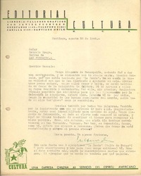 [Carta] 1945 ago. 30, Santiago, Chile [a] Gonzalo Drago