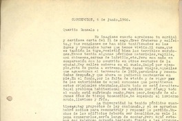 [Carta] 1960 jul. 6, Concepción, Chile [a] Gonzalo Drago