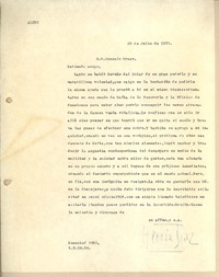 [Carta] 1973 jul. 29, Santiago, Chile [a] Gonzalo Drago