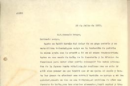[Carta] 1973 jul. 29, Santiago, Chile [a] Gonzalo Drago
