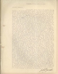 [Carta] 1955 abr. 27, Durazno, Uruguay [a] Gonzalo Drago