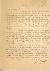 [Carta] 1960 jun. 11, Montevideo, Uruguay [a] Gonzalo Drago