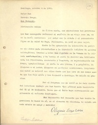 [Carta] 1953 oct. 4, Santiago, Chile [a] Gonzalo Drago