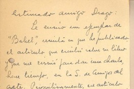 [Carta] 1944 abr. 20, Santiago, Chile [a] Gonzalo Drago
