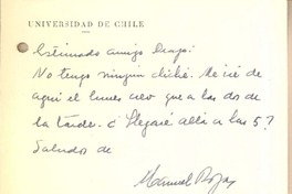 [Tarjeta] 1953?, Santiago, Chile [a] Gonzalo Drago