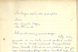 [Carta] 1953 sep. 4, Santiago, Chile [a] Gonzalo Drago