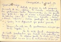 [Tarjeta] 1952 sep. 2, Concepción, Chile [a] Gonzalo Drago