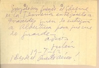 [Carta] 1962 ene. 19, Santiago, Chile [a] Gonzalo Drago