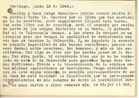 [Tarjeta] 1946 jul. 18, Santiago, Chile [a] Gonzalo Drago