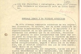 Gonzalo Drago y la soledad armoniosa