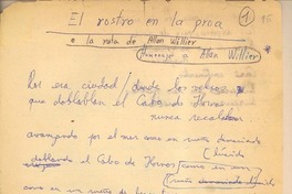 El rostro en la proa o la ruta de Allan Williers