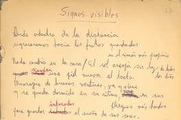 Signos visibles