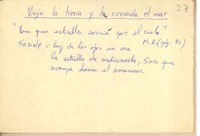 Viaja la tierra y la circunda el mar