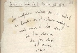 Desde un lado de la tierra al otro