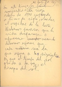 [En este tiempo es fácil...]