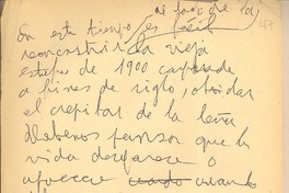 [En este tiempo es fácil...]