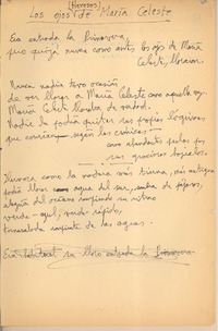 Los ojos de María Celeste