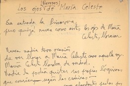 Los ojos de María Celeste