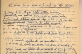 El rostro en la proa o la ruta de Allan Williers