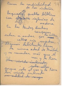 [Tienen la cordialidad los isleños...]