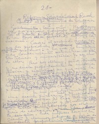 [Carta] 1961, Santiago, Chile [al] Ministro de Educación