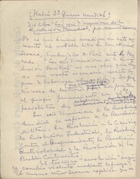 ¿Habrá 3° Guerra Mundial?