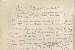 ¿Habrá 3° Guerra Mundial?