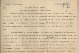 Un jardín para la muerte por Paulina Medeiros