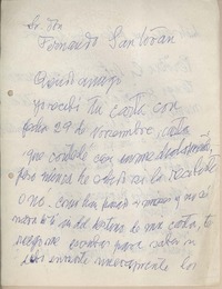 [Carta] 1968 marzo, Santiago, Chile [a] Fernando Santiván