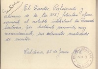 [Tarjeta] 1952 junio 25, Valdivia, Chile [a] Fernando Santiván
