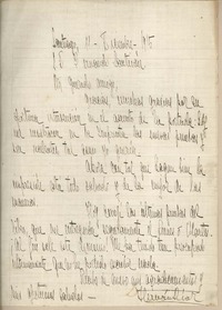 [Carta] 1915 diciembre 11, Santiago, Chile [a] Fernando Santiván
