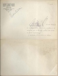 [Carta] 1952 junio 27, Santiago, Chile [a] Fernando Santiván