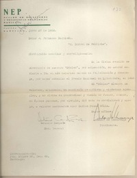 [Carta] 1952 junio 27, Santiago, Chile [a] Fernando Santiván