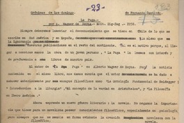 La fuga por A. Wagner de Reyna