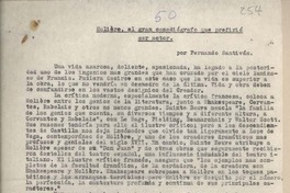 Molière el gran comediógrafo que prefirió ser actor