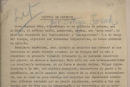 Crítica de criticos