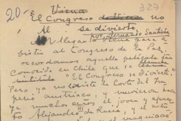 El congreso no se divierte